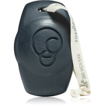 Foamie What A Man 3in1 Shower Body Bar syndet pentru față, corp și păr - imagine 2